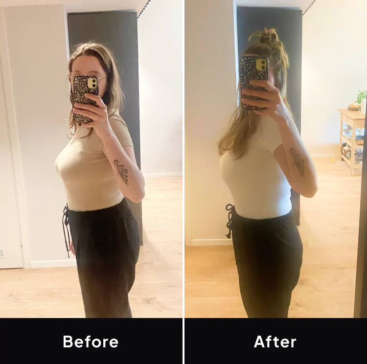 Agatha before and after image