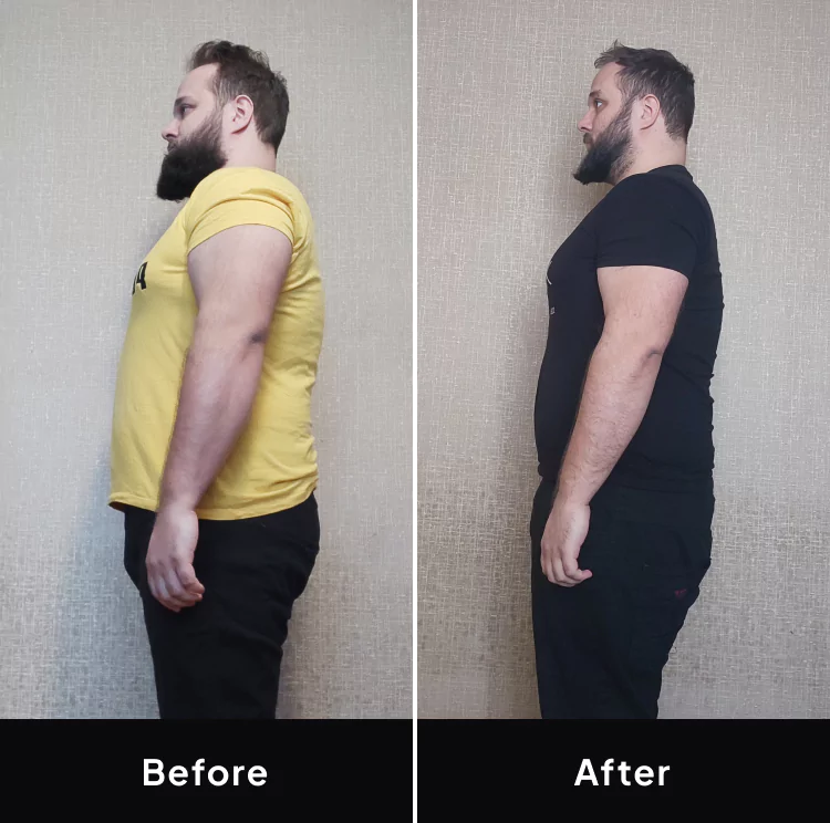 Thomas before and after image