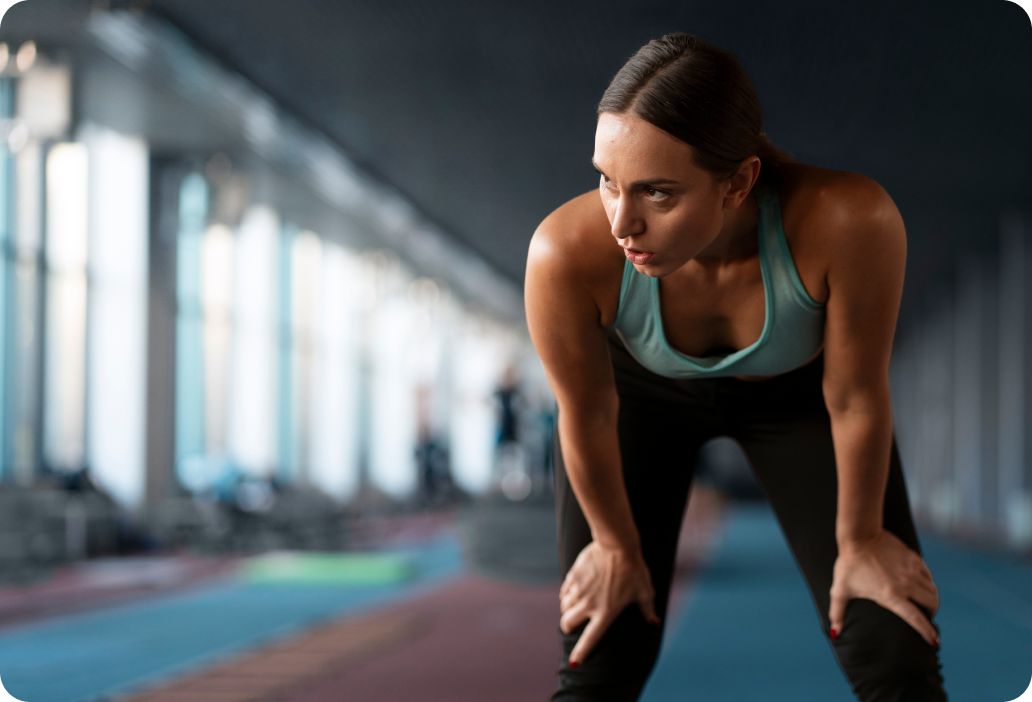 woman preparing for sport